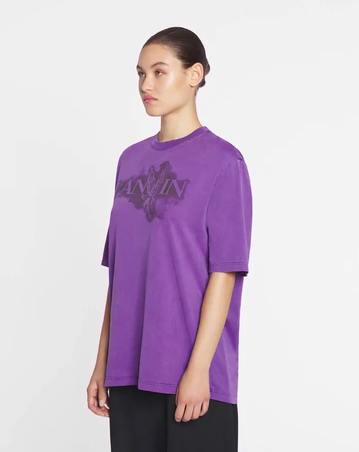 Lanvin X Future Classic Eagle Print Tshirt Purple Reign Men Lanvin Tshirts and Polos Lanvin X Future Classic Eagle Print Tshirt Purple Reign Men Lanvin Tshirts and Polos