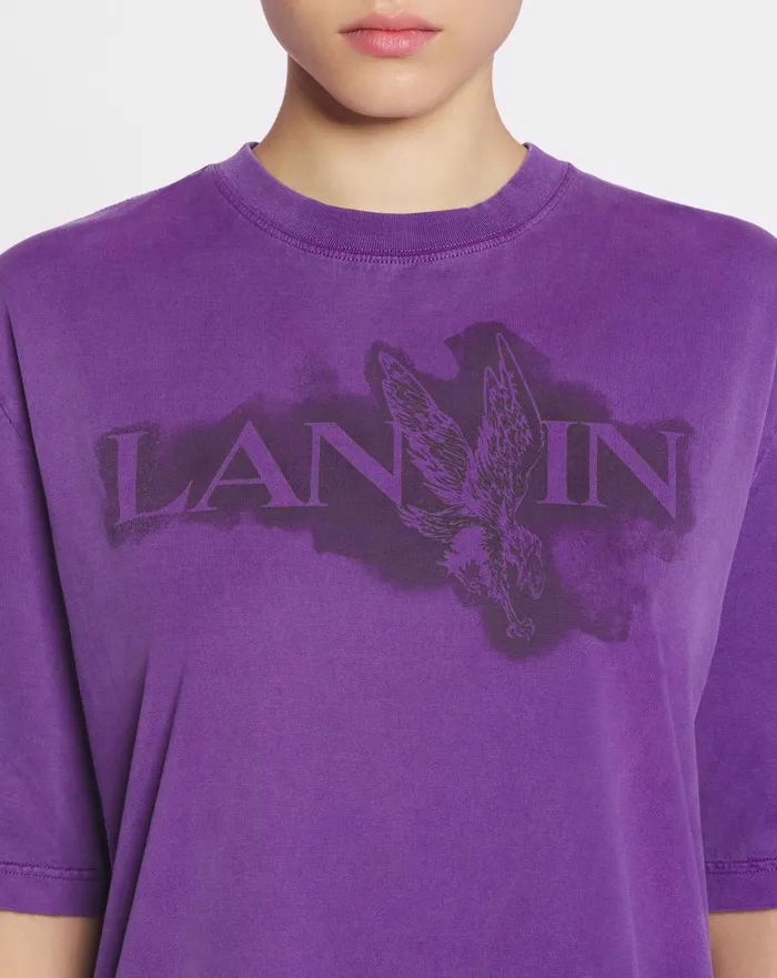 Lanvin X Future Classic Eagle Print Tshirt Purple Reign Men Lanvin Tshirts and Polos Lanvin X Future Classic Eagle Print Tshirt Purple Reign Men Lanvin Tshirts and Polos