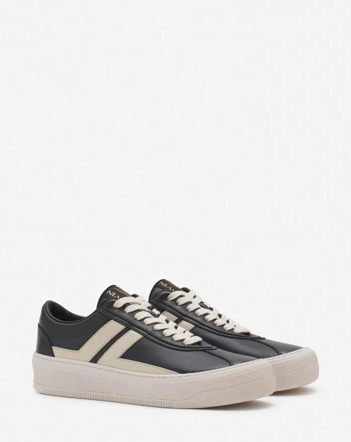 Lanvin X Future Leather Cash Sneakers For Women Dark Greybeige Women Lanvin Sneakers Lanvin X Future Leather Cash Sneakers For Women Dark Greybeige Women Lanvin Sneakers