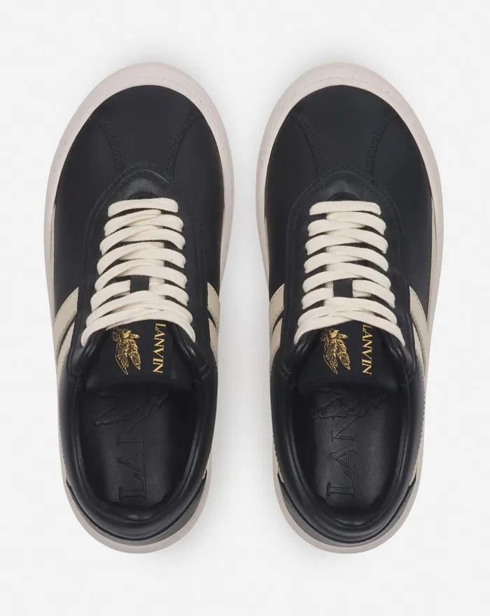 Lanvin X Future Leather Cash Sneakers For Women Dark Greybeige Women Lanvin Sneakers Lanvin X Future Leather Cash Sneakers For Women Dark Greybeige Women Lanvin Sneakers
