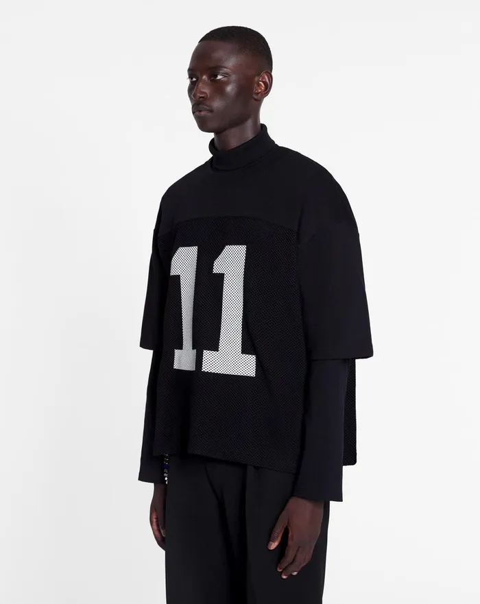 Lanvin X Future Loosefit Mesh Tshirt Black Men Lanvin Coats and Jackets Lanvin X Future Loosefit Mesh Tshirt Black Men Lanvin Coats and Jackets