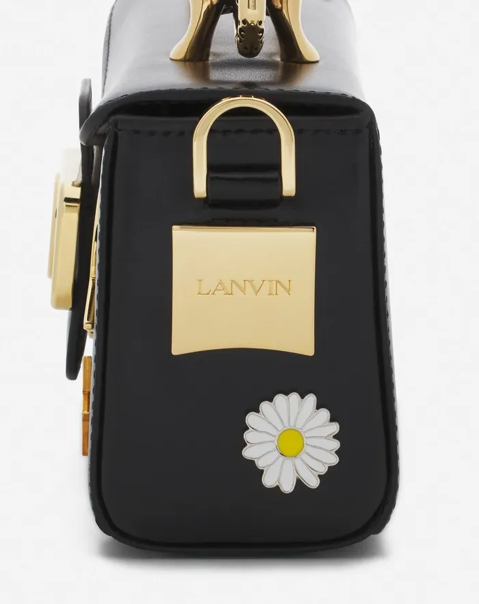 Lanvin X Future Pencil Cat Nano Leather Bag With Pins Blackmulticolour Men Lanvin Crossbody Bags