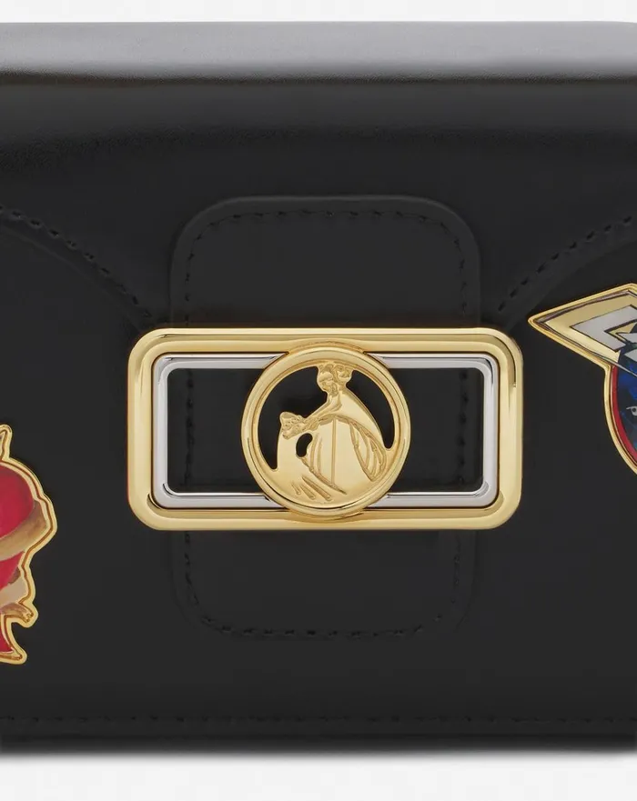Lanvin X Future Pencil Cat Nano Leather Bag With Pins Blackmulticolour Men Lanvin Crossbody Bags