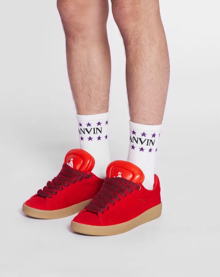 Lanvin X Future Stars Cotton Socks White Mustangblack Men Lanvin Socks Lanvin X Future Stars Cotton Socks White Mustangblack Men Lanvin Socks