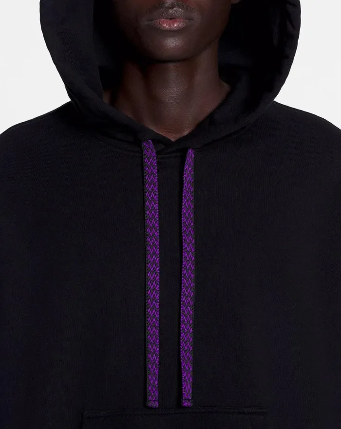 Lanvin X Future Unisex Oversized Curb Laces Black Women Lanvin TShirts and Sweatshirts