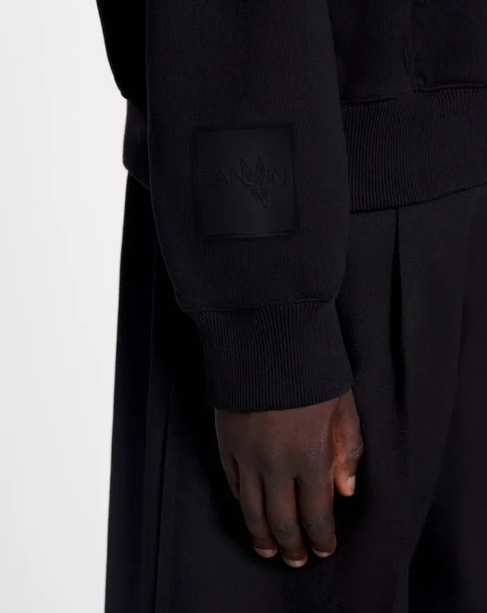 Lanvin X Future Unisex Oversized Curb Laces Black Women Lanvin TShirts and Sweatshirts