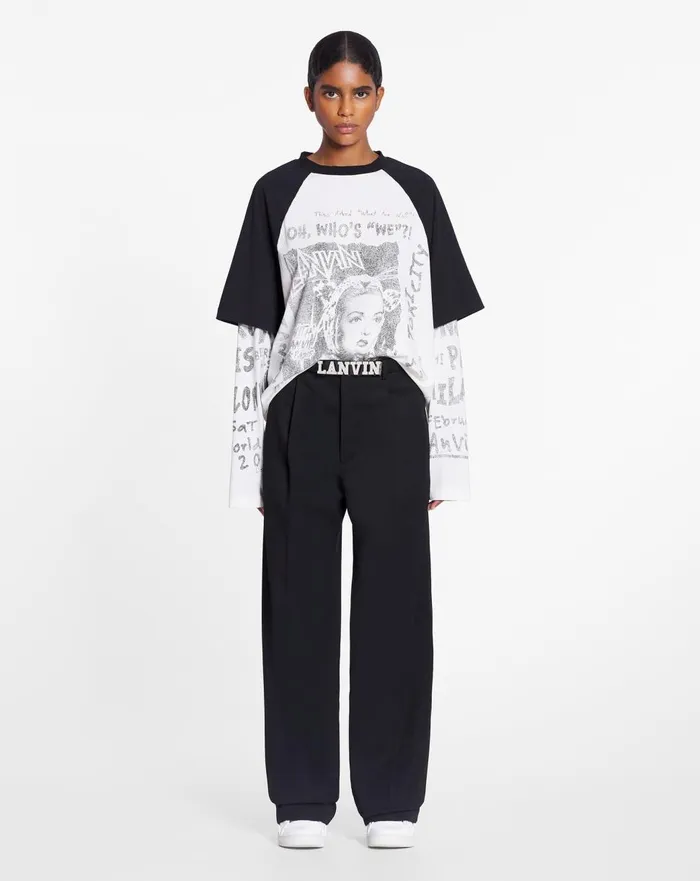 Lanvin X Future Unisex Wideleg Pants Black Men Lanvin Pants and Shorts Lanvin X Future Unisex Wideleg Pants Black Men Lanvin Pants and Shorts