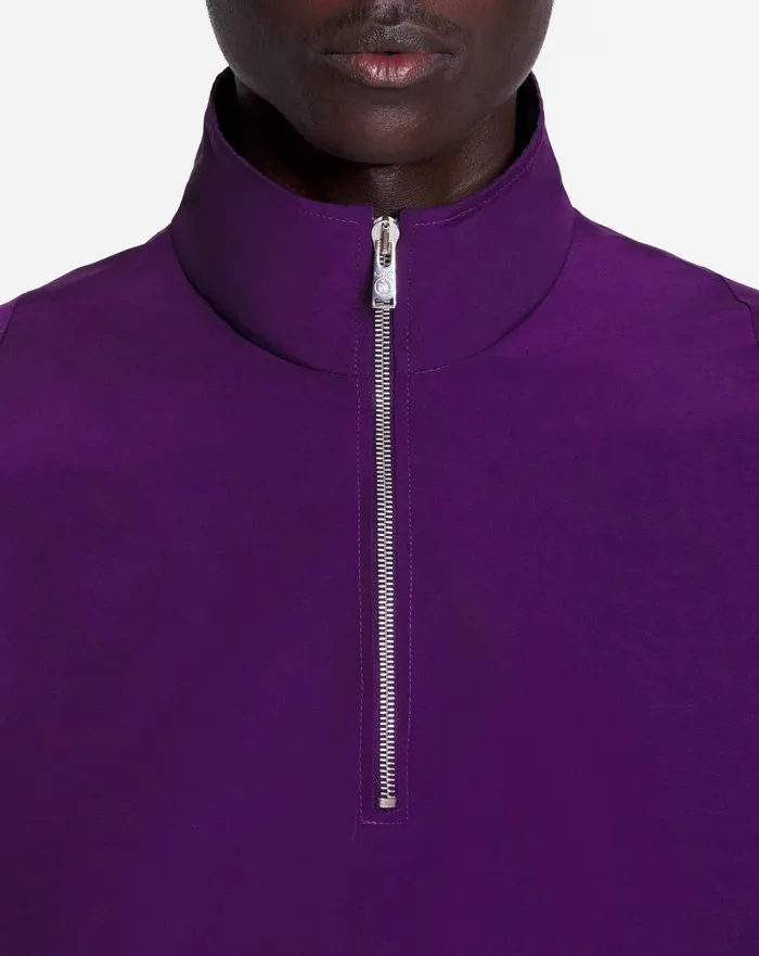Lanvin X Future Windbreaker With Zipper And Emblems Purple Reign Men Lanvin Coats and Jackets