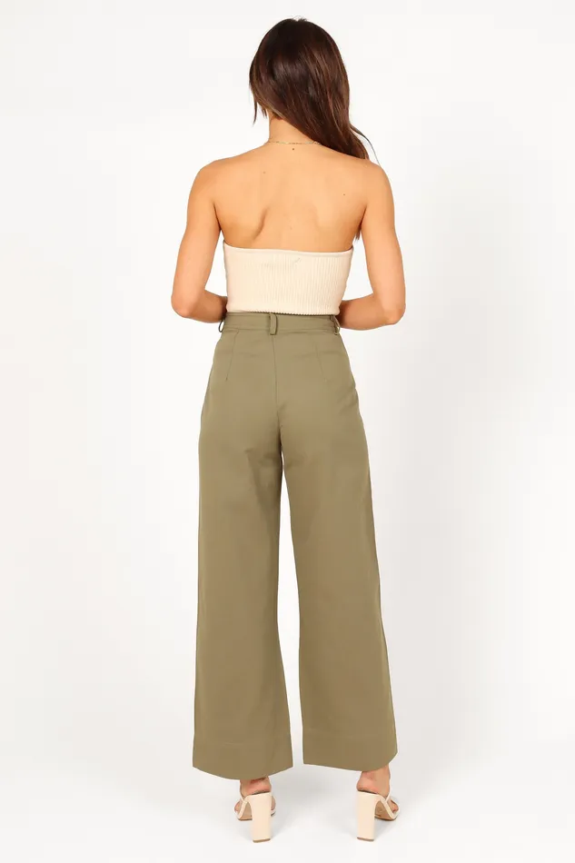 Lawrence Pant 8211 Olive Green Olive Green Women Pants petalandpup