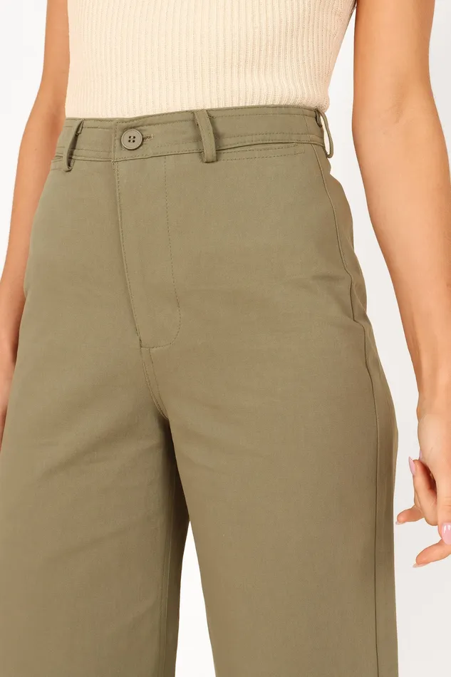 Lawrence Pant 8211 Olive Green Olive Green Women Pants petalandpup