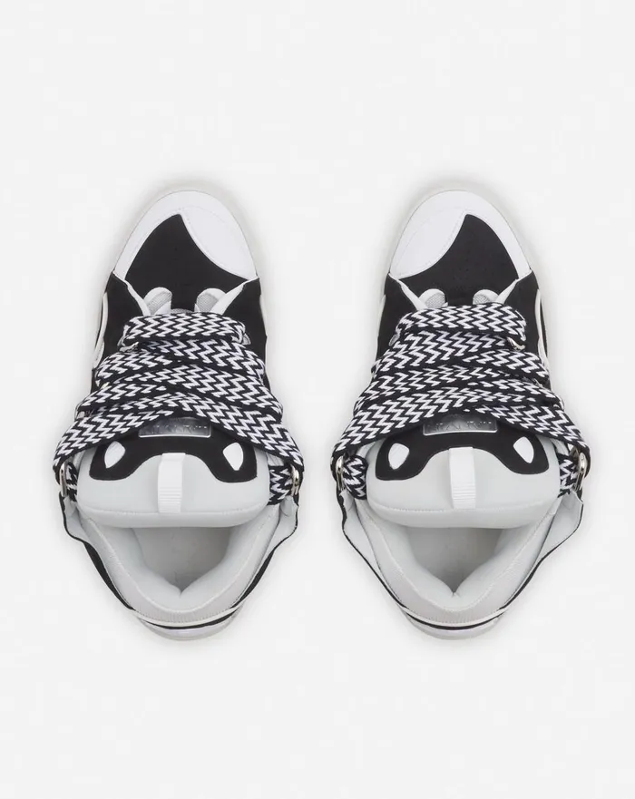 Leather Curb Sneakers Blackwhite Men Lanvin Sneakers Leather Curb Sneakers Blackwhite Men Lanvin Sneakers