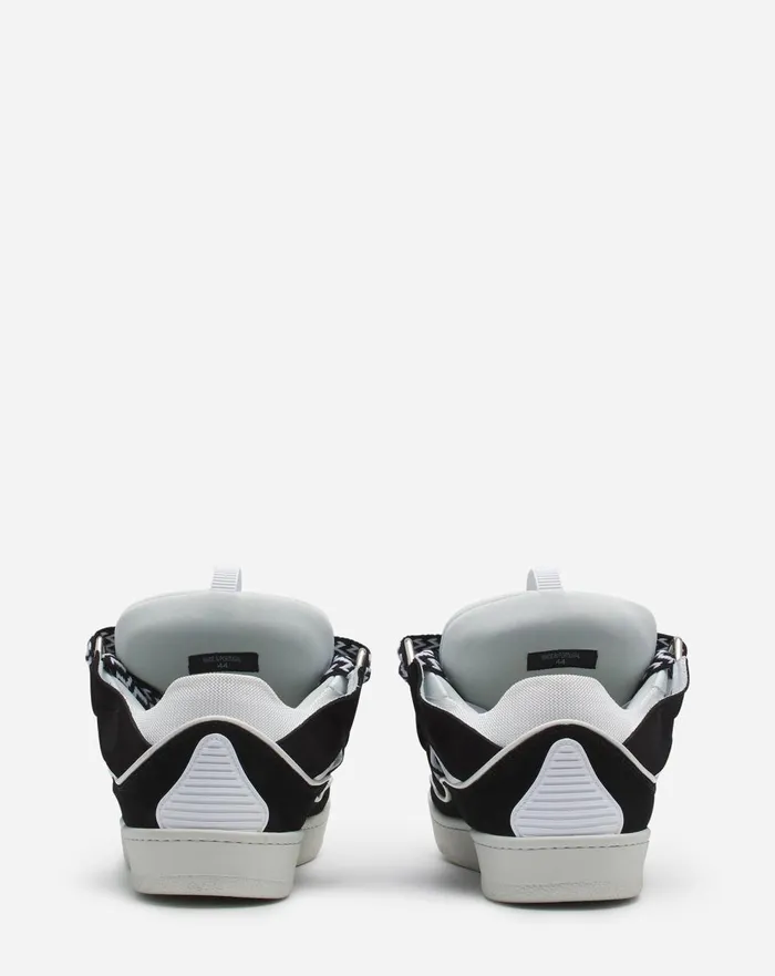 Leather Curb Sneakers Blackwhite Men Lanvin Sneakers Leather Curb Sneakers Blackwhite Men Lanvin Sneakers