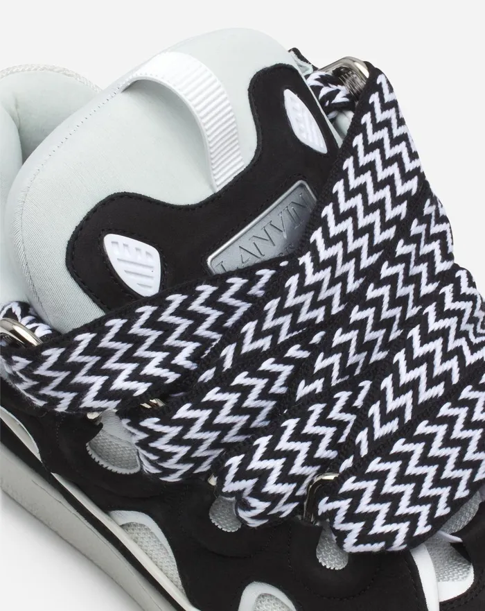 Leather Curb Sneakers Blackwhite Men Lanvin Sneakers Leather Curb Sneakers Blackwhite Men Lanvin Sneakers