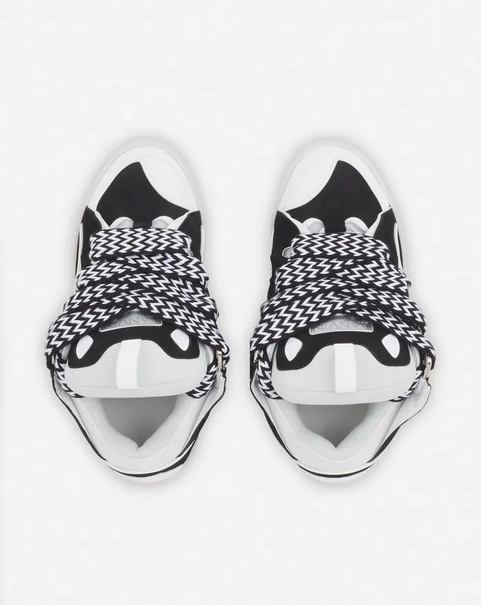 Leather Curb Sneakers Blackwhite Women Lanvin Curb Leather Curb Sneakers Blackwhite Women Lanvin Curb