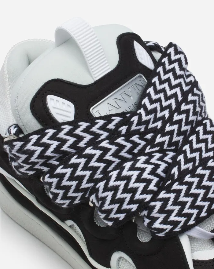 Leather Curb Sneakers Blackwhite Women Lanvin Curb Leather Curb Sneakers Blackwhite Women Lanvin Curb