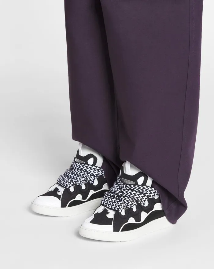 Leather Curb Sneakers Blackwhite Women Lanvin Curb Leather Curb Sneakers Blackwhite Women Lanvin Curb