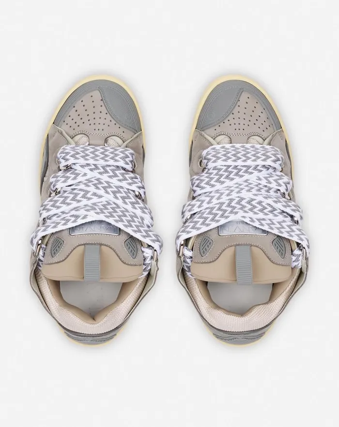 Leather Curb Sneakers Grey 2 Women Lanvin Curb Leather Curb Sneakers Grey 2 Women Lanvin Curb