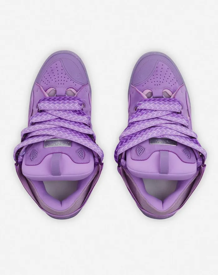 Leather Curb Sneakers Lilac Men Lanvin Curb Leather Curb Sneakers Lilac Men Lanvin Curb