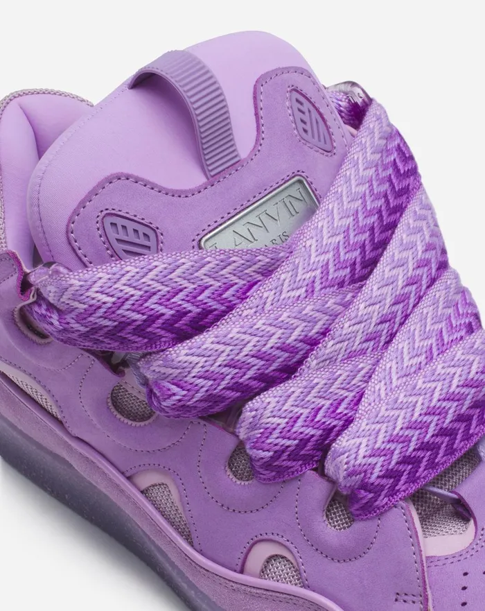 Leather Curb Sneakers Lilac Men Lanvin Curb Leather Curb Sneakers Lilac Men Lanvin Curb