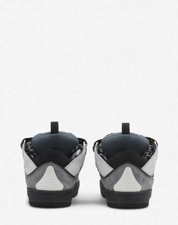 Leather Curb Sneakers Whiteanthracite Women Lanvin Sneakers Leather Curb Sneakers Whiteanthracite Women Lanvin Sneakers
