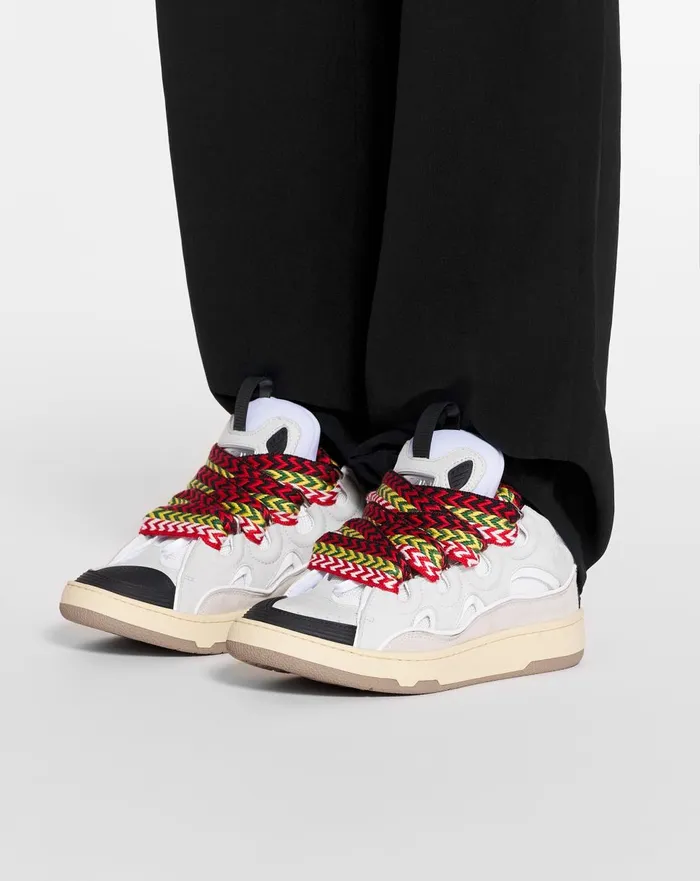 Leather Curb Sneakers White Women Lanvin Sneakers Leather Curb Sneakers White Women Lanvin Sneakers