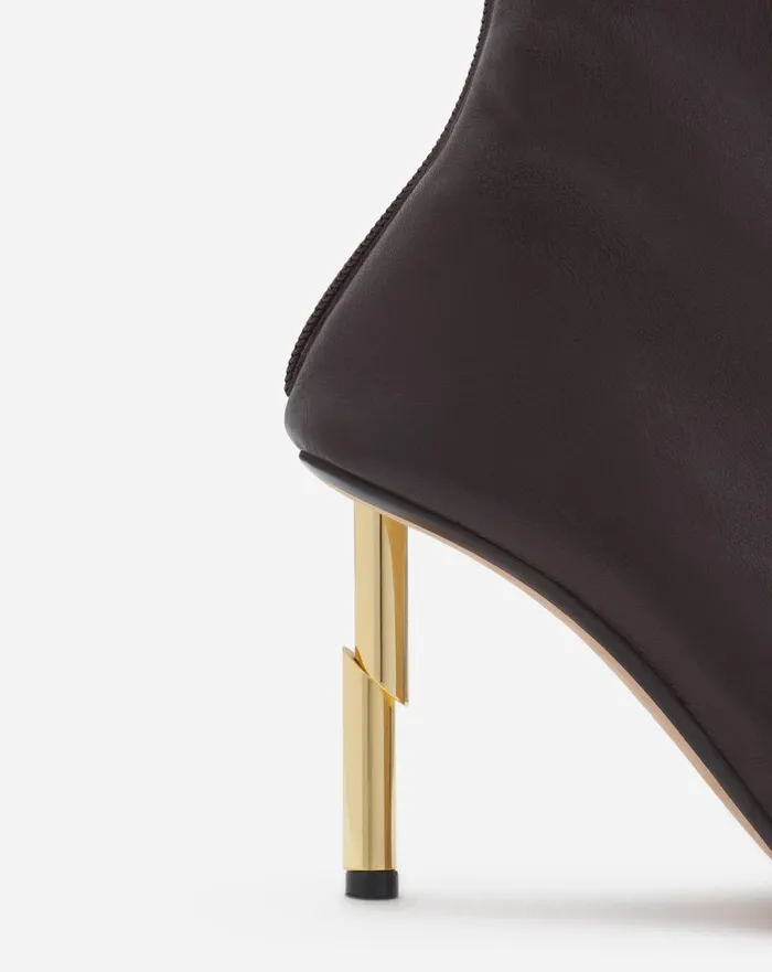 Leather Sequence By Lanvin Ankle Boots Cocoa Women Lanvin Boots and Booties