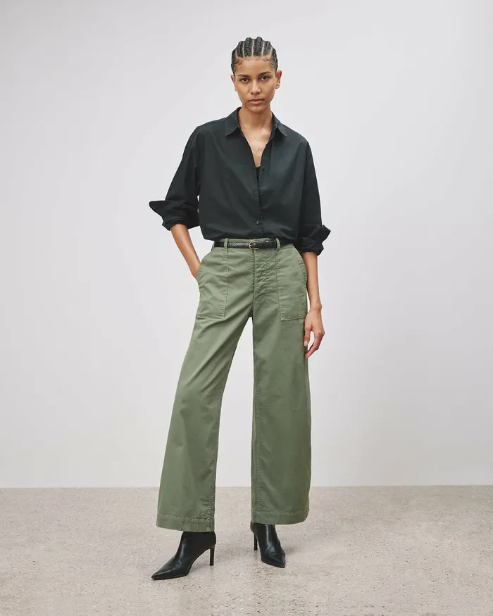 LEON BOY PANT Carbon Women Pants and Shorts Nili Lotan
