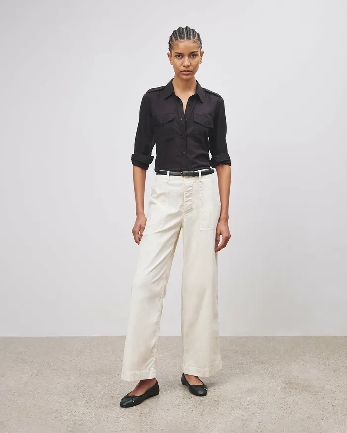 LEON BOY PANT Carbon Women Pants and Shorts Nili Lotan