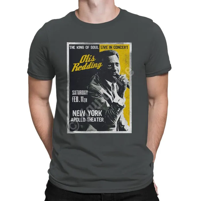 Liquid Blue Athletic TShirt Men Apollo Theatre Grey Athletic TShirt