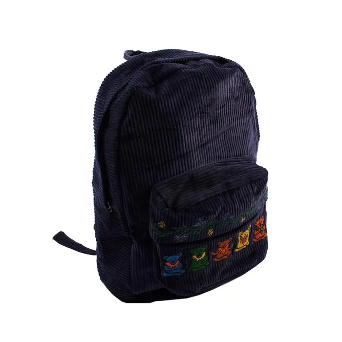 Liquid Blue Bags Accessories GD Zen Bear Corduroy Backpack