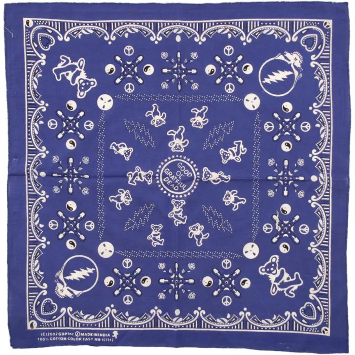 Liquid Blue Bandanas Accessories Good Ol GD Navy Bandana