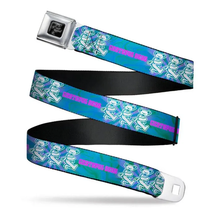 Liquid Blue Belts Accessories Dancing Bear Trio Seatbelt Belt Blue