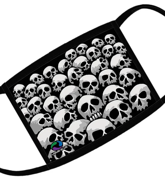 Liquid Blue Face Coverings Accessories Son Of Skulls Face Covering