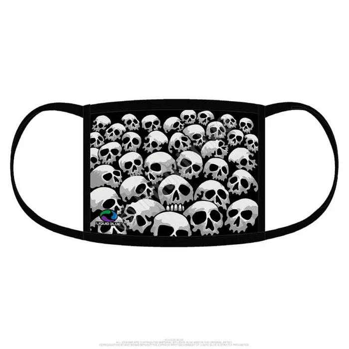 Liquid Blue Face Coverings Accessories Son Of Skulls Face Covering