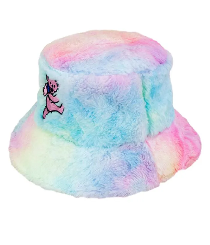 Liquid Blue Hats Accessories Pink Bear Soft Bucket Hat
