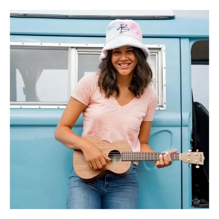 Liquid Blue Hats Accessories Pink Bear Soft Bucket Hat