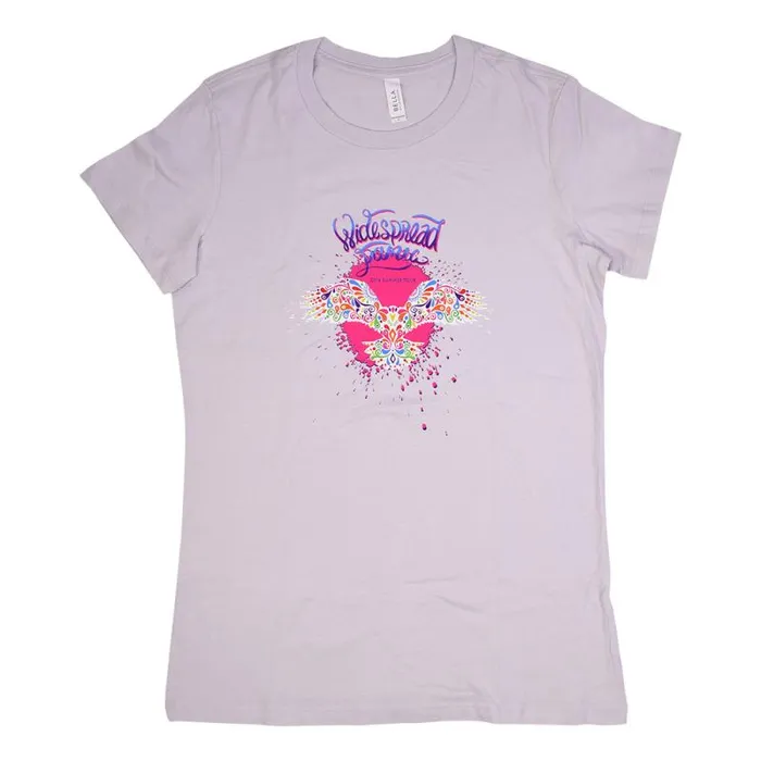 Liquid Blue Juniors Long Length Women Widespread Panic 2016 Summer Tour Light Grey Juniors Long Length TShirt
