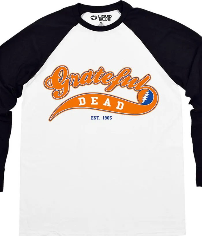 Liquid Blue Long Sleeve Men Ballpark Orange Long Sleeve TShirt