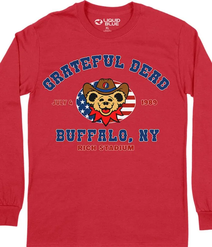 Liquid Blue Long Sleeve Men Buffalo 89 Long Sleeve TShirt