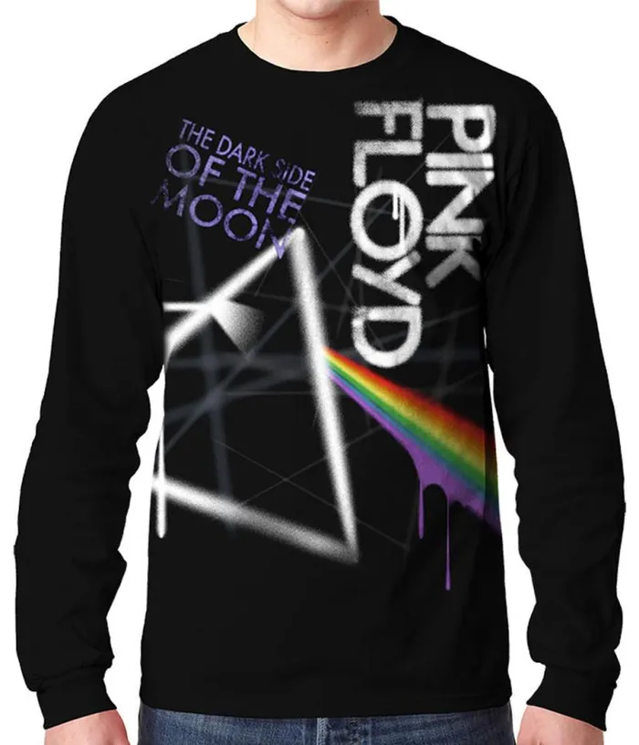 Liquid Blue Long Sleeve Men Dark Side Graffiti Black Long Sleeve TShirt