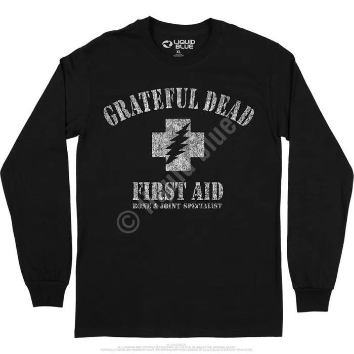 Liquid Blue Long Sleeve Men First Aid Long Sleeve TShirt