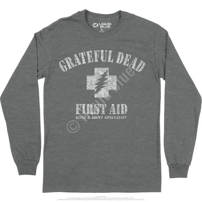 Liquid Blue Long Sleeve Men First Aid Long Sleeve TShirt