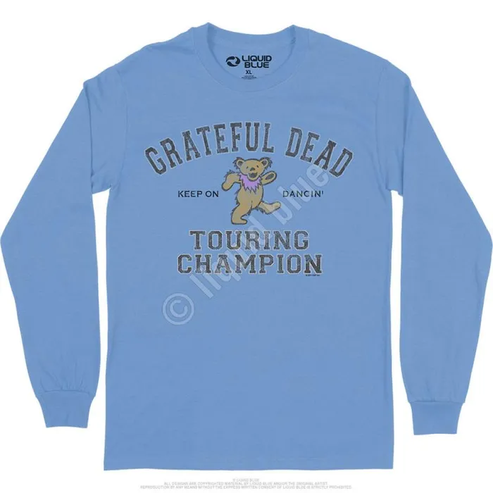 Liquid Blue Long Sleeve Men Touring Champion Long Sleeve TShirt