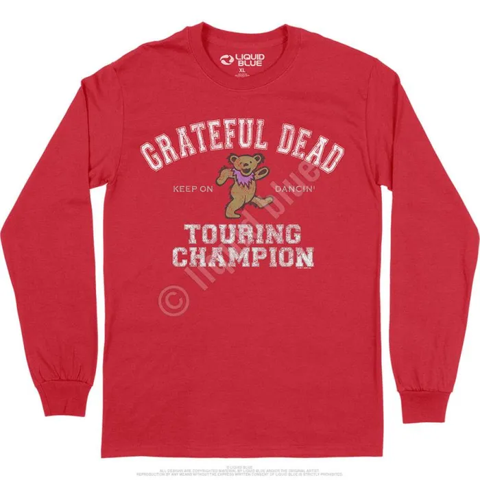 Liquid Blue Long Sleeve Men Touring Champion Long Sleeve TShirt