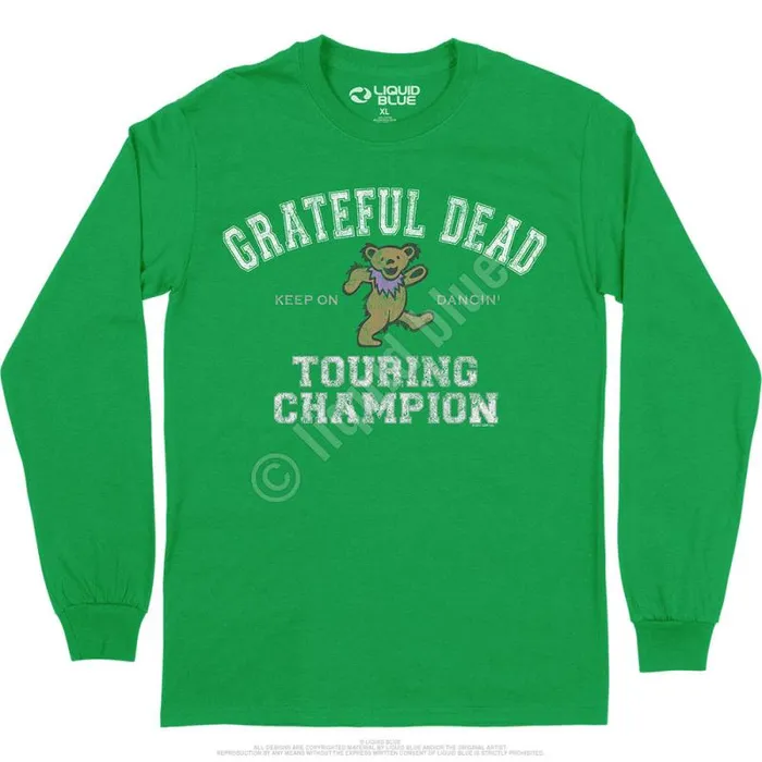 Liquid Blue Long Sleeve Men Touring Champion Long Sleeve TShirt