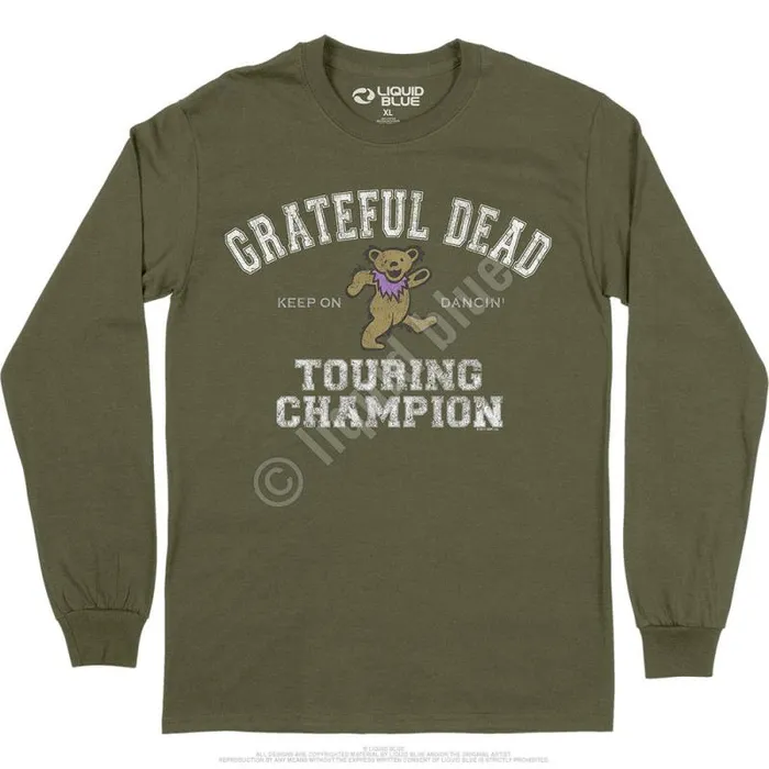 Liquid Blue Long Sleeve Men Touring Champion Long Sleeve TShirt