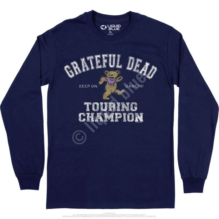 Liquid Blue Long Sleeve Men Touring Champion Long Sleeve TShirt