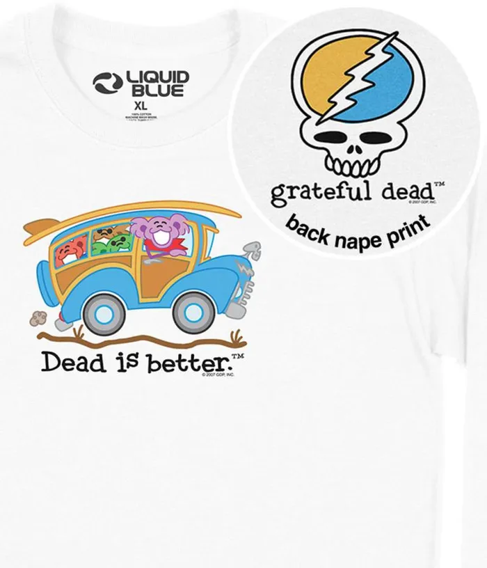 Liquid Blue Long Sleeve Men Wagon Dead Is Better Long Sleeve TShirt