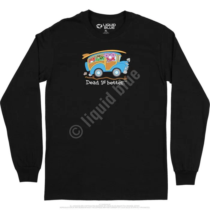 Liquid Blue Long Sleeve Men Wagon Dead Is Better Long Sleeve TShirt