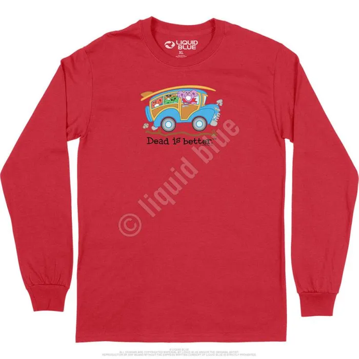 Liquid Blue Long Sleeve Men Wagon Dead Is Better Long Sleeve TShirt